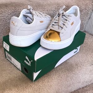Puma suede platform sneakers